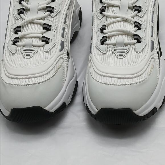 Steve Madden Flex Women's Sneakers Size 10M White/Black Low Top Running Shoes - Picture 5 of 10